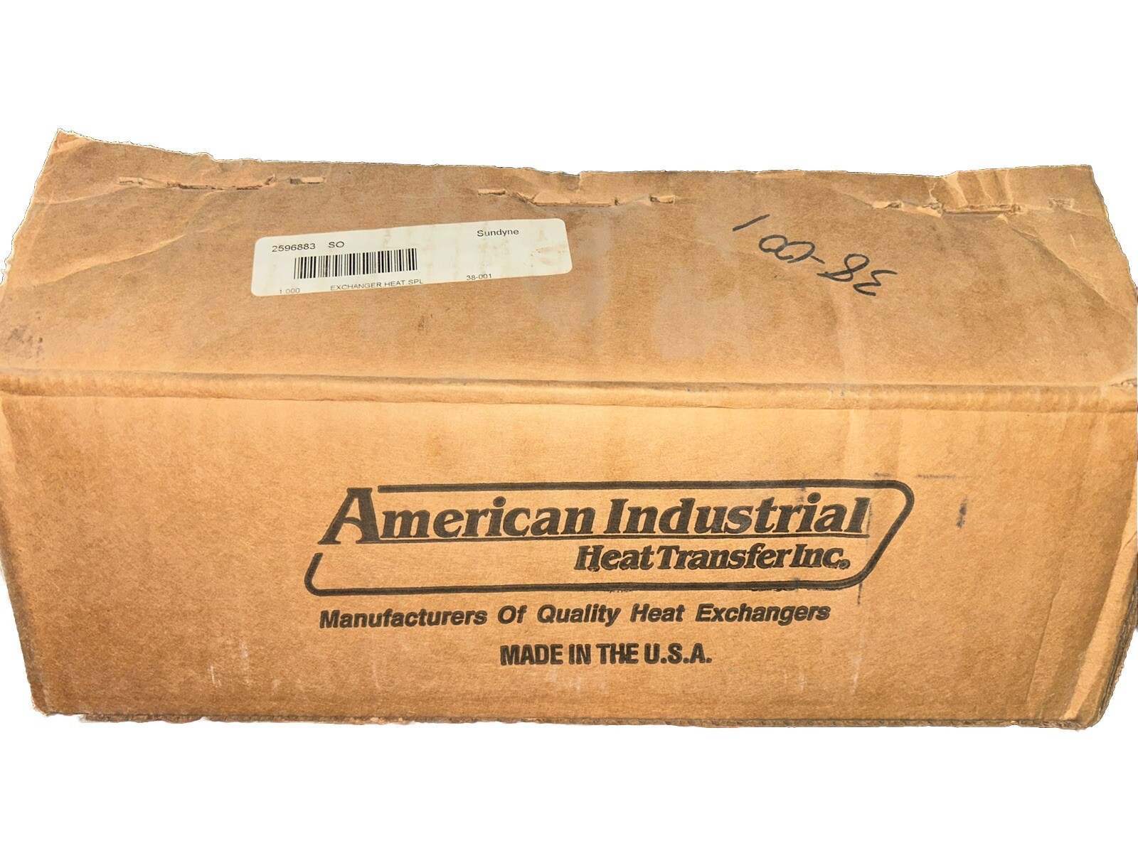 NEW! AMERICAN INDUSTRIAL AB-401-38-001 0815 HEAT EXCHANGER. Q1