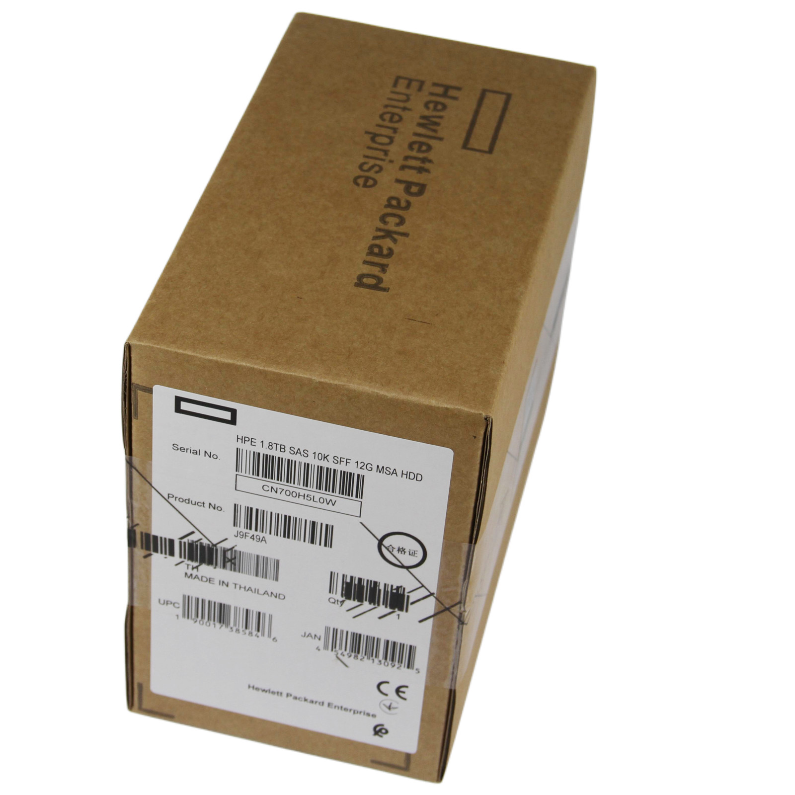 HPE J9F49A MSA 1.8TB 2.5″ SAS 10K 12G SFF BC HDD Hard Drive 787649-001 New -US