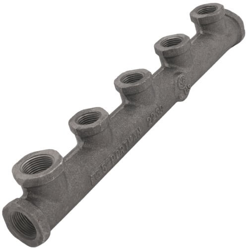 Gastite 5-PORTMAN 3/4″ x 1/2″ Female Malleable Iron Manifold, 5-Port