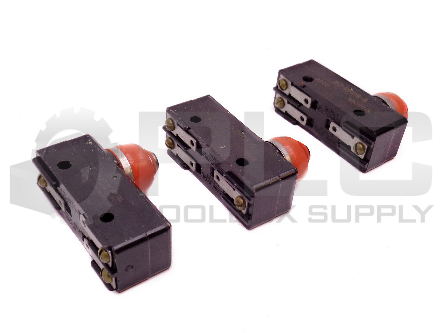 LOT OF 3 MIRCO BZ-2RDS-S LARGE BASIC SWITCH 15A 125, 250, 480VAC