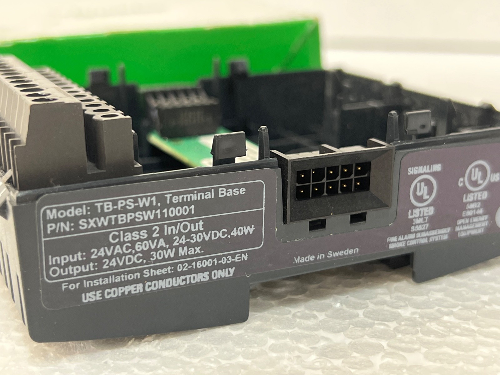 SCHNEIDER ELECTRIC TB-PS-W1 Terminal Base SXWTBPSW110001