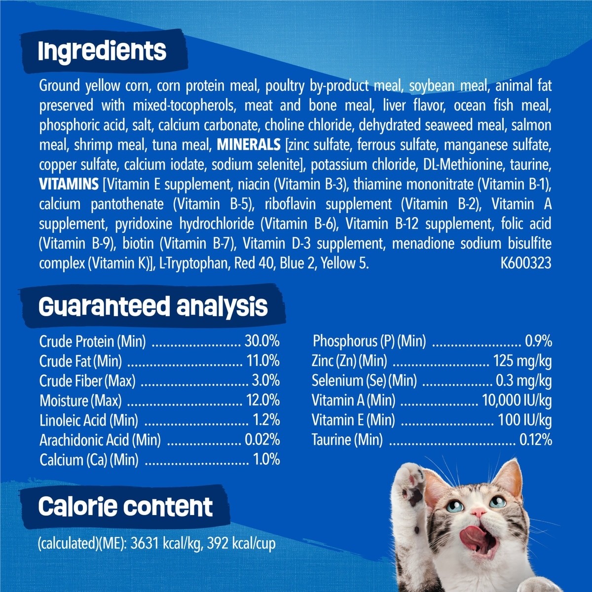 Friskies Seafood Sensations Salmon Tuna & Shrimp Dry Cat Food, 30-lb bag