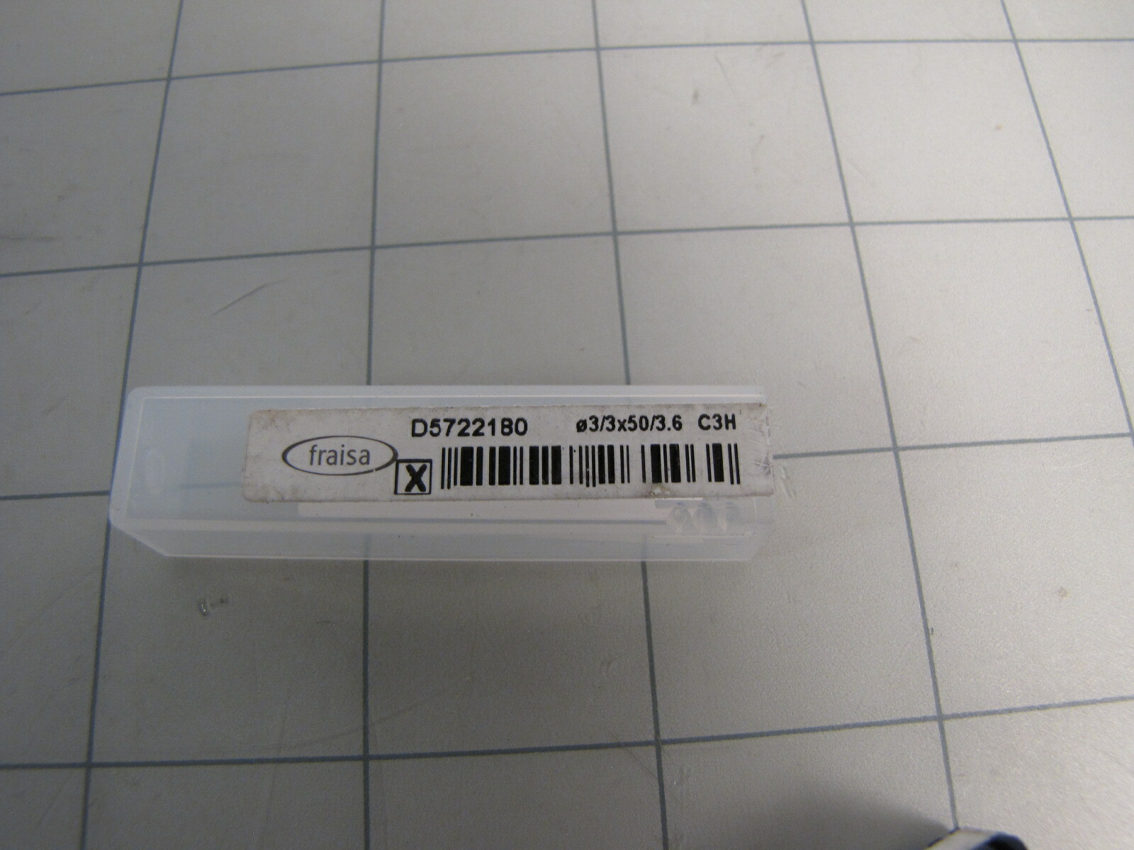 Fraisa D5722180 Cylindrical End Mill 03/3X50/3.6 NEW