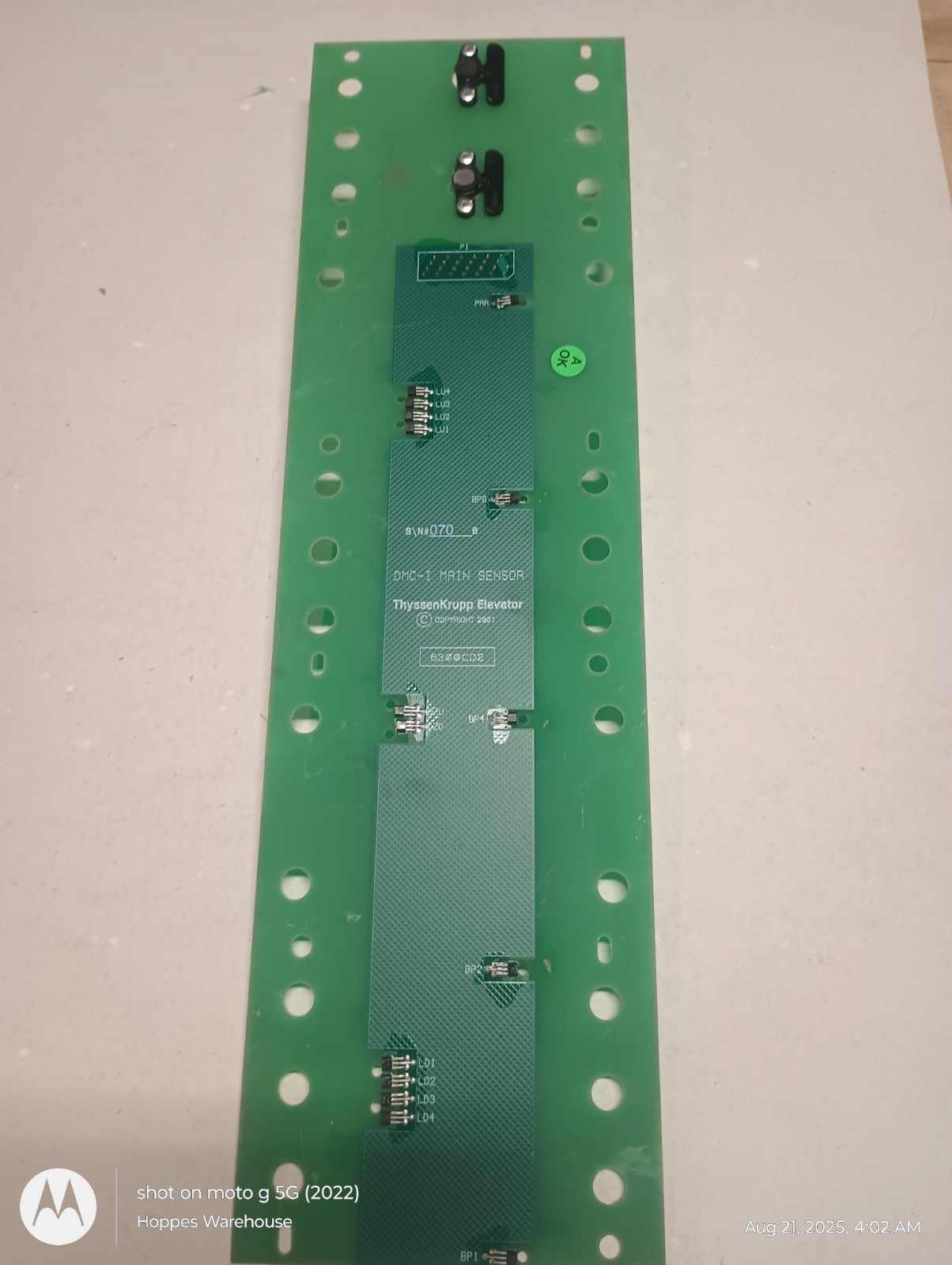 ThyssenKrupp 6300CD2 DMC-1 Main Sensor Board