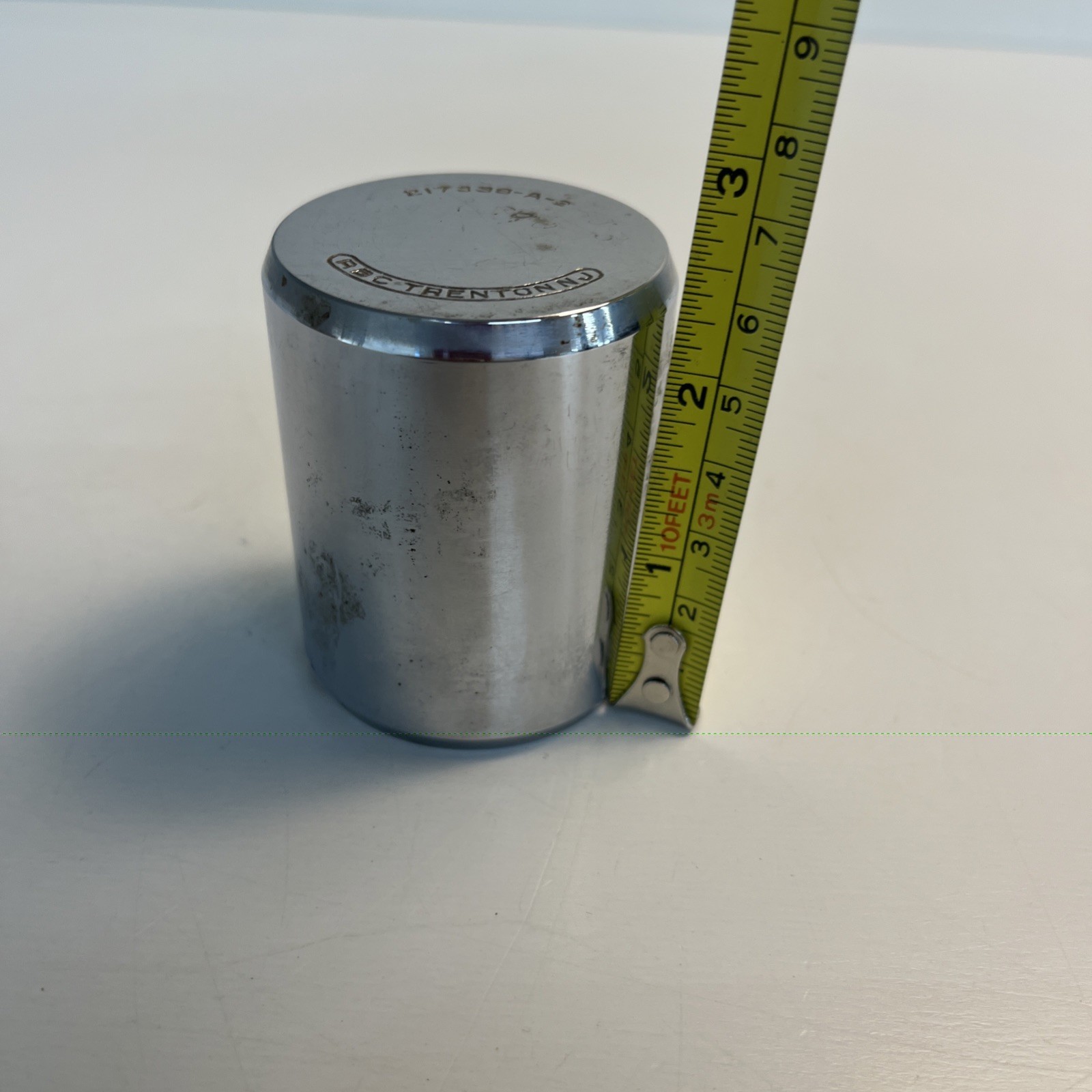 Vintage ABC Trenton NJ 217338 A2 Aluminum Cylinder Plug Industrial Component
