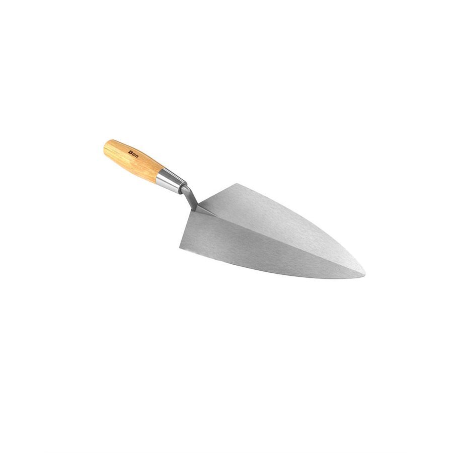 Bon Pro Plus 10″ Carbon Steel Brick Trowel With Wood Handle
