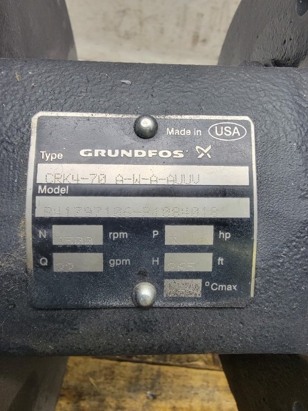 GRUNDFOS CRK4-70 A-W-A-AUUV W/ ML90CB2-29182TC-C2 400V 4.80A NSNP