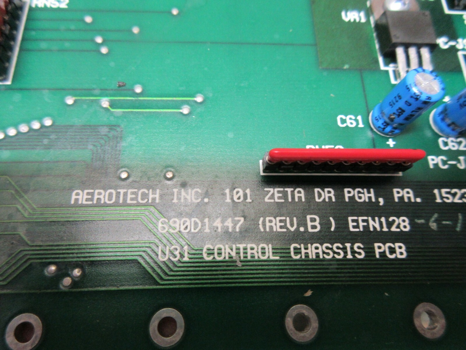 AEROTECH CONTROL U31 CHASSIS PCB 690D1447 REV.B EFN128 WARRANTY EACH 1