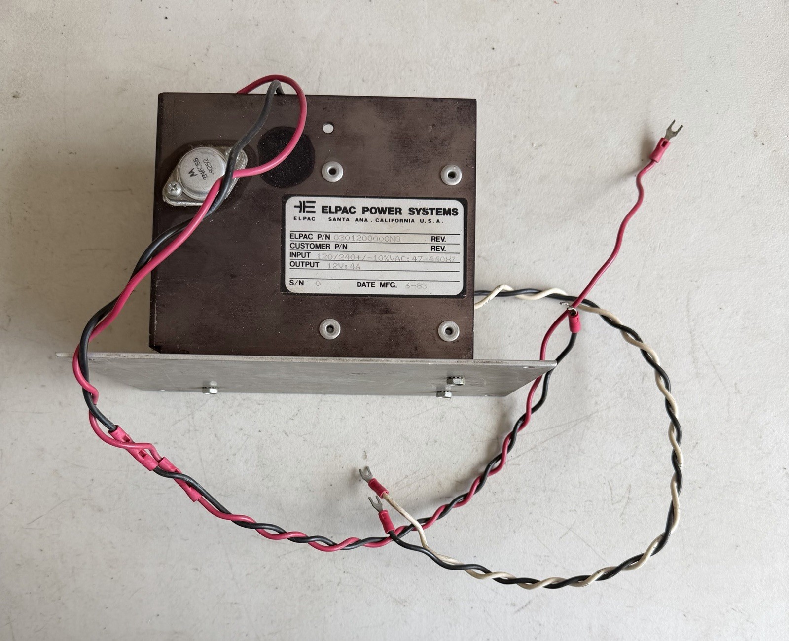 Elpac 0301200000N0 Power System