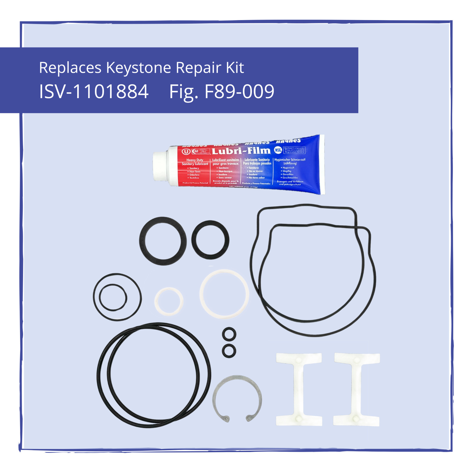 Actuator Repair Kit for Keystone Fig. F89-009, Replaces ISV-1101884