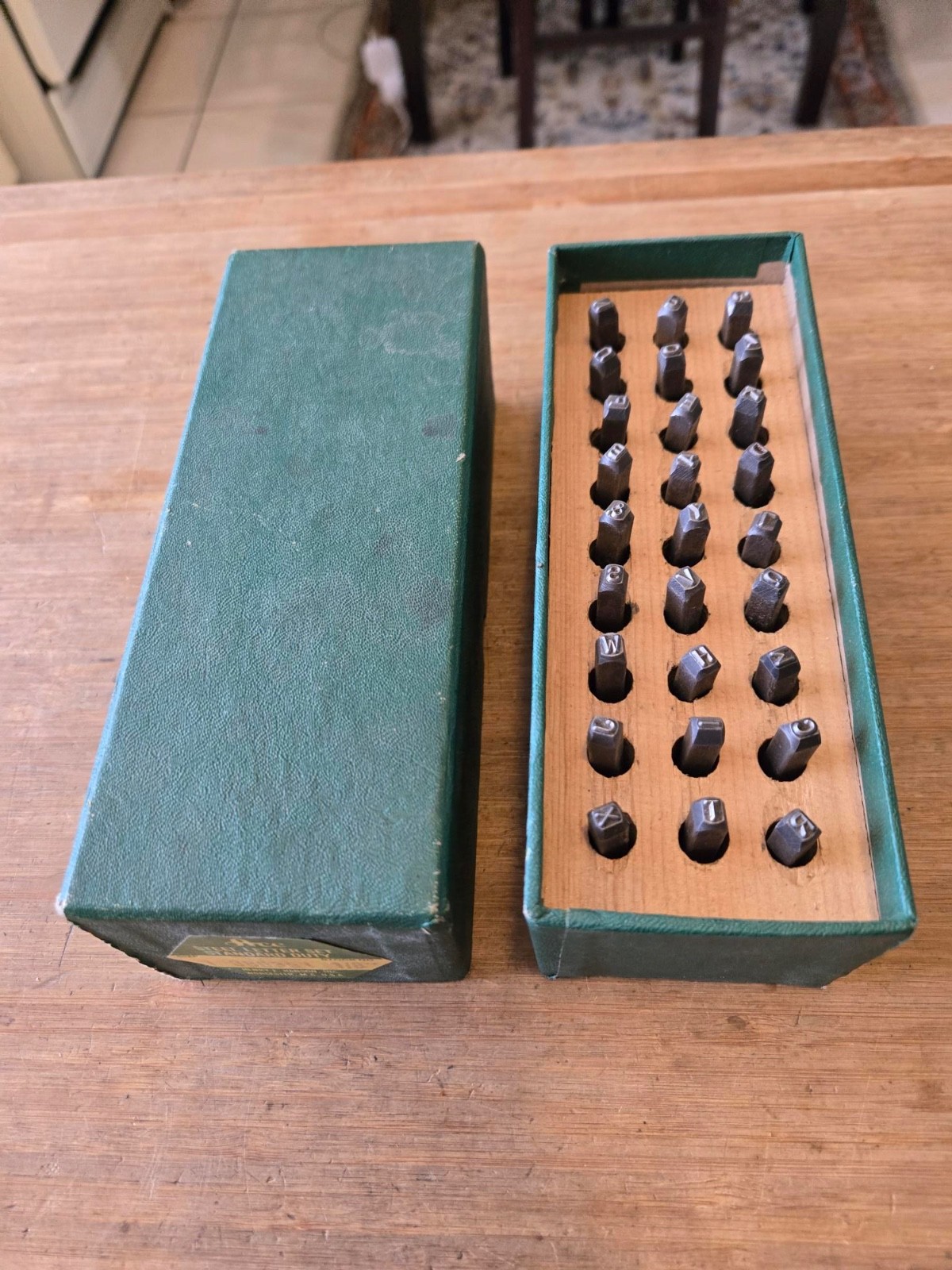 Vintage HANSON ACE no. 386351 1/8″ STEEL LETTER SET
