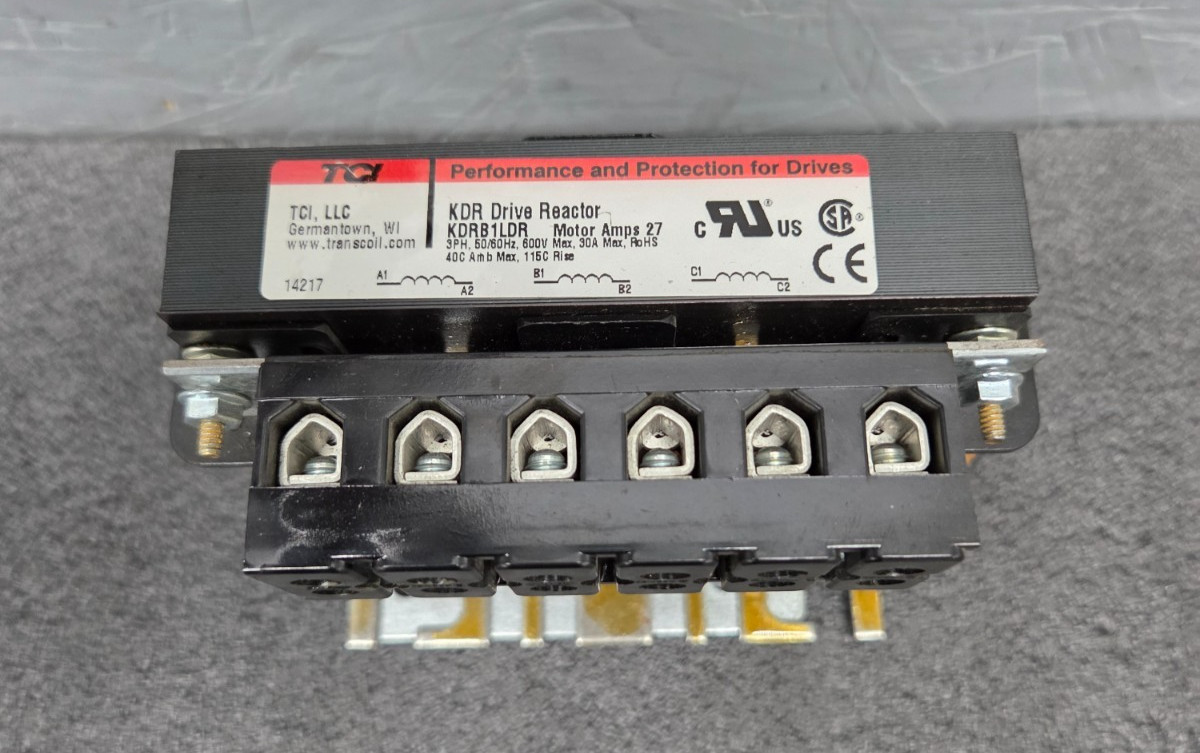 TCI KDRB1LDR LINE DRIVE REACTOR, 27A, 3PH, 600V, KDRB1