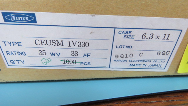 MARCON CEUSM1V330 Qty of 125 per Lot 33UF 35V 6.3X11MM 105 DEG 200/BAG MARC