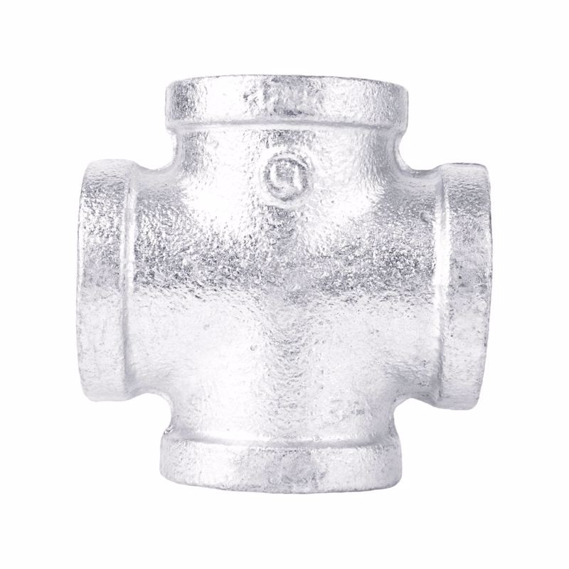 BK Products 511-004HN Galvanized Malleable Iron Cross 3/4 x 3/4 Dia. FIP in.