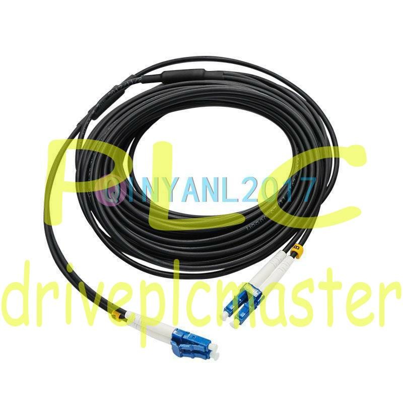 Black Armored Fiber Cable Duplex Fiber Optic Patch Cord 150M LC-LC UPC SM 9/125
