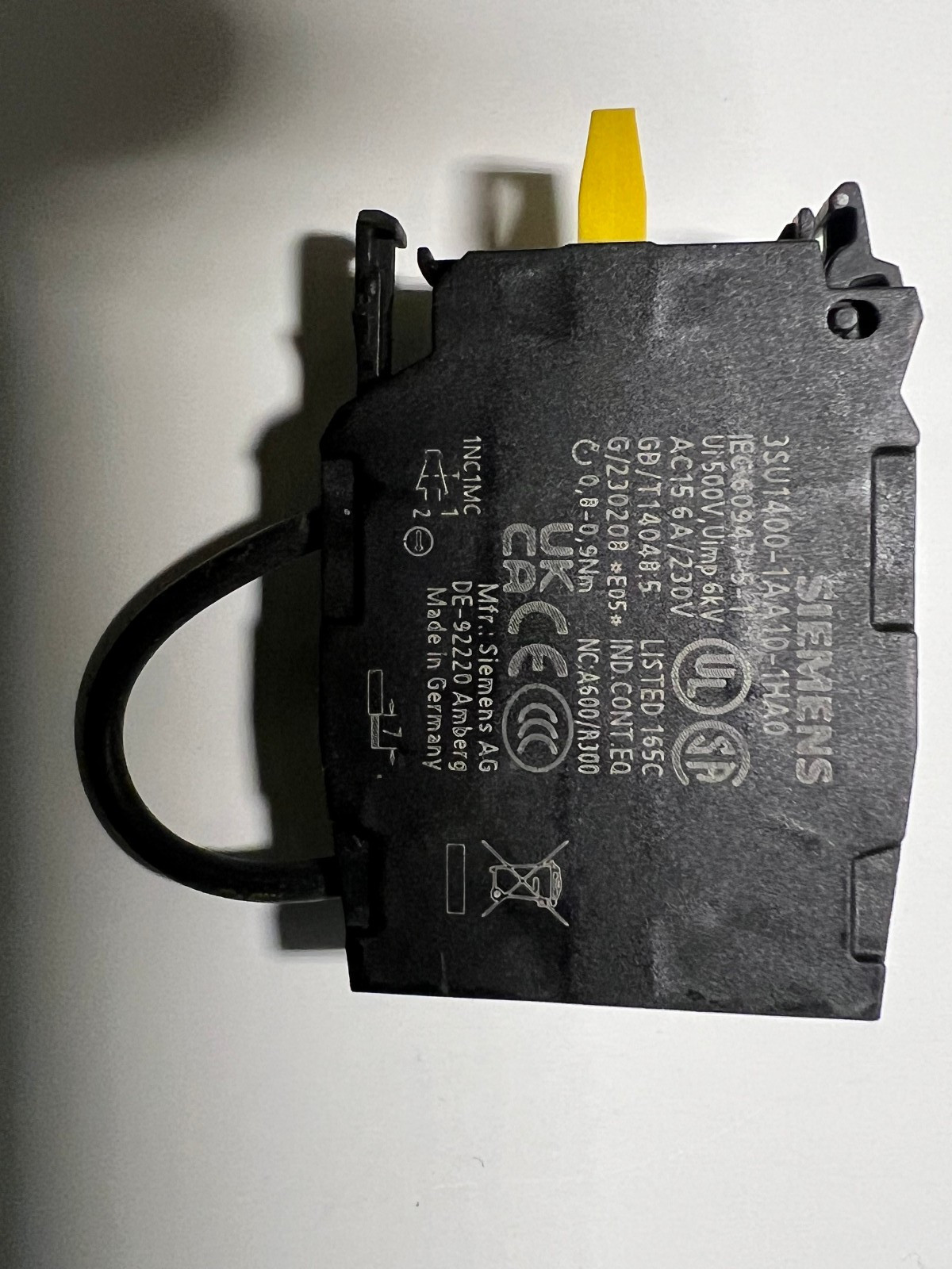 Siemens 3SU1400-1AA10-3HA0 Contact Module