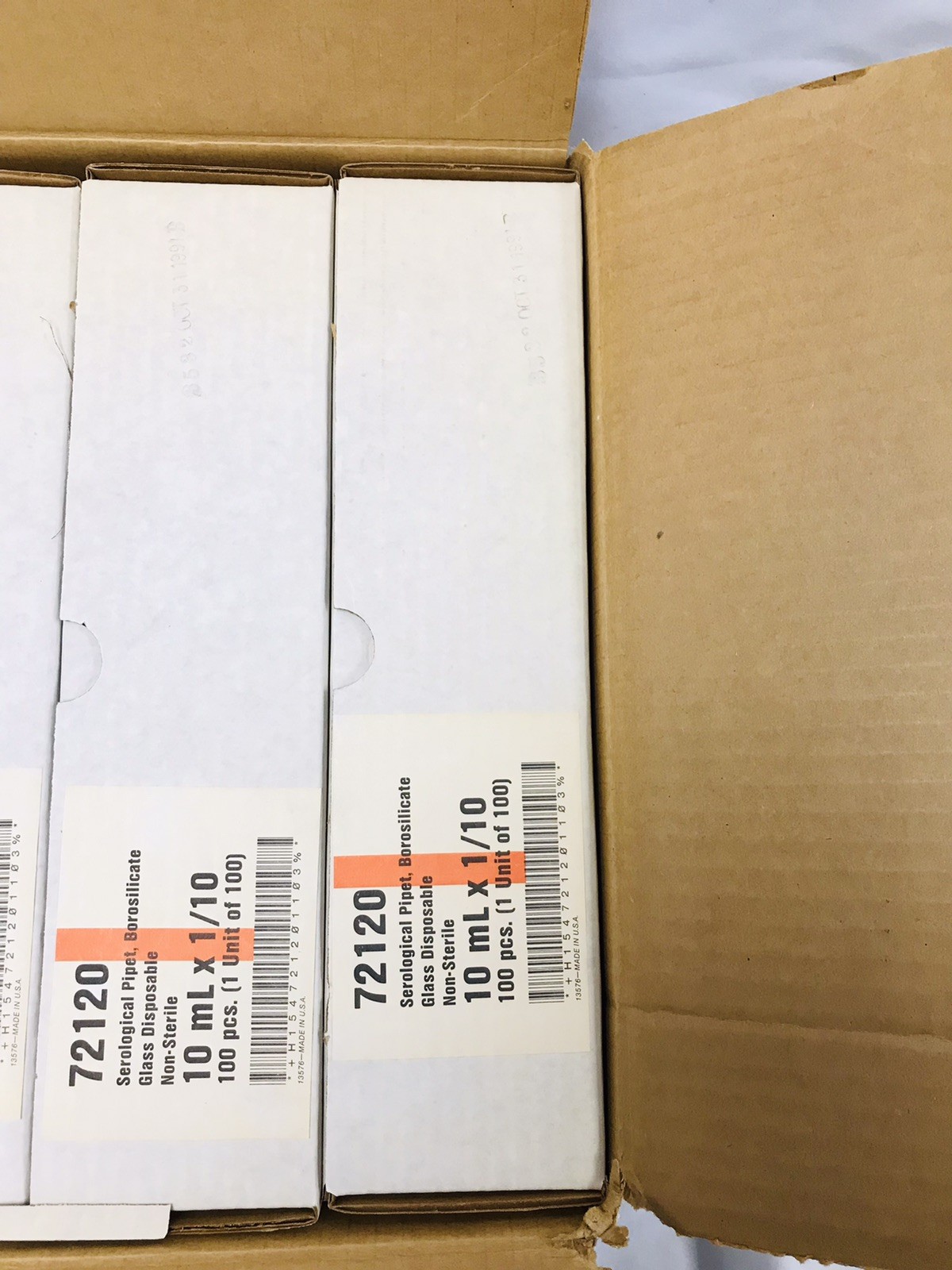 Kimble 72120-5110 – 5mL in 1/10 Pipets Glass Serological Non Sterile 500 Pack