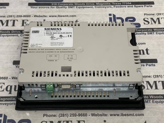 Siemens Touch Panel – 6AV6 640-5CA20-0DP0 w/Warranty