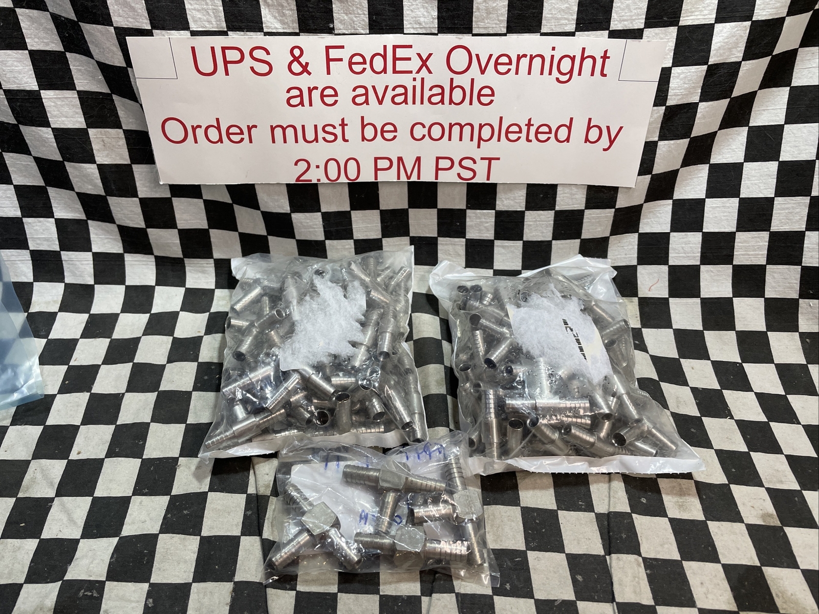 Fittings Inc 7007, 3/8″ Barb Tee”, LOT OF 104, SHIPSAMEDAY