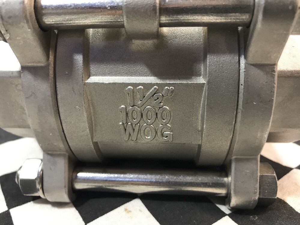 Sam-Flow 1-1/2″ Socket Weld Ball Valve 1000 WOG, CF8M, SHIPSAMEDAY#1375B1
