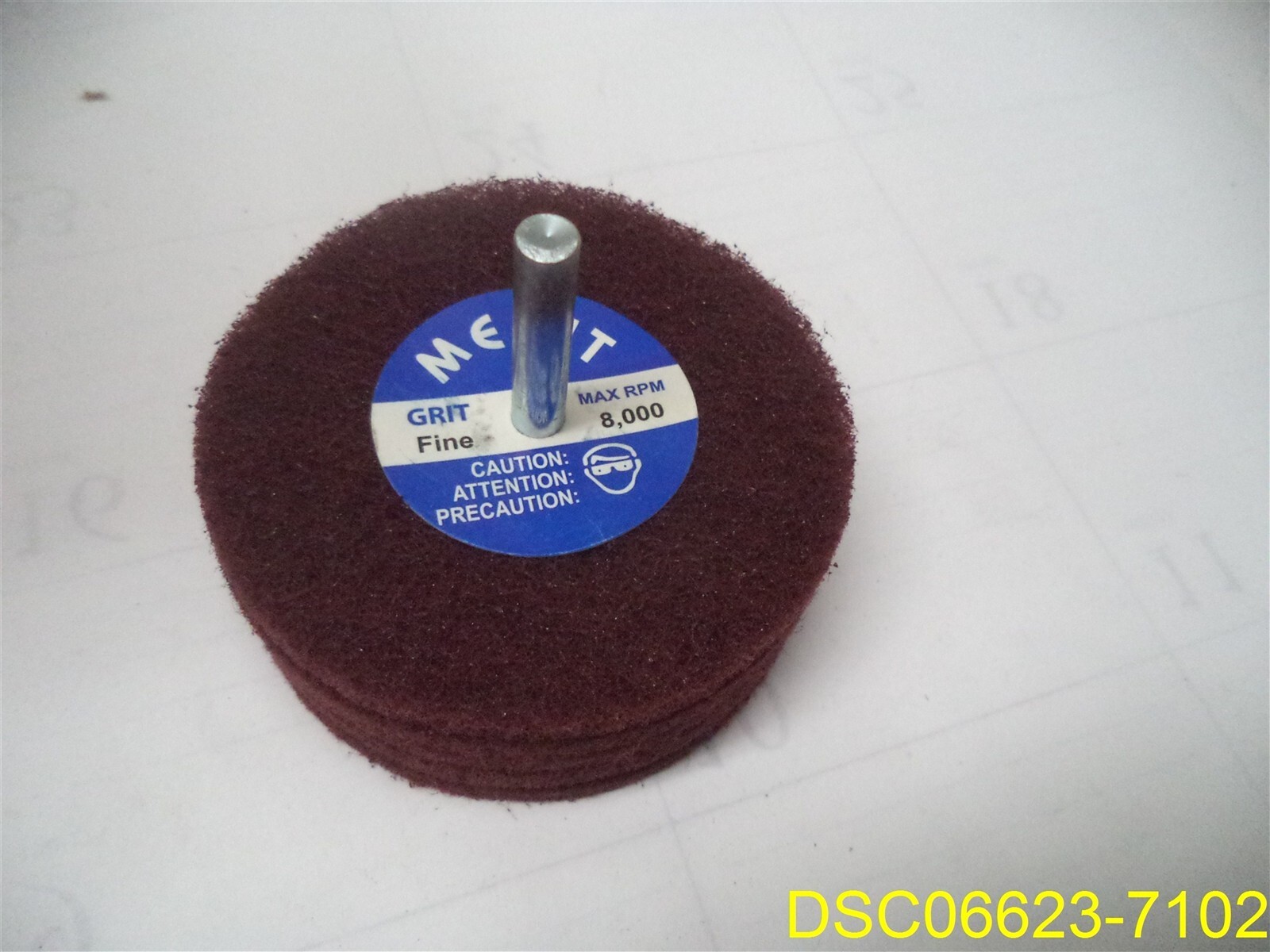 Qty = 6: Merit Abrasives 3″ x 1″ 5 Ply Fine Abrasotex Disc Wheels – 08834131557