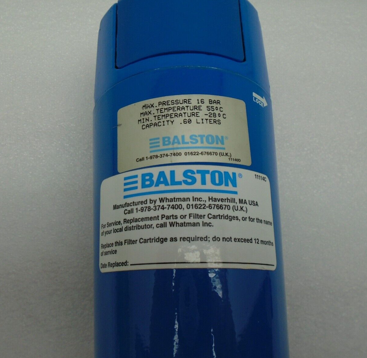 BALSTON PARKER COMPRESSED AIR FILTER 2002N-0A0-000 #749B