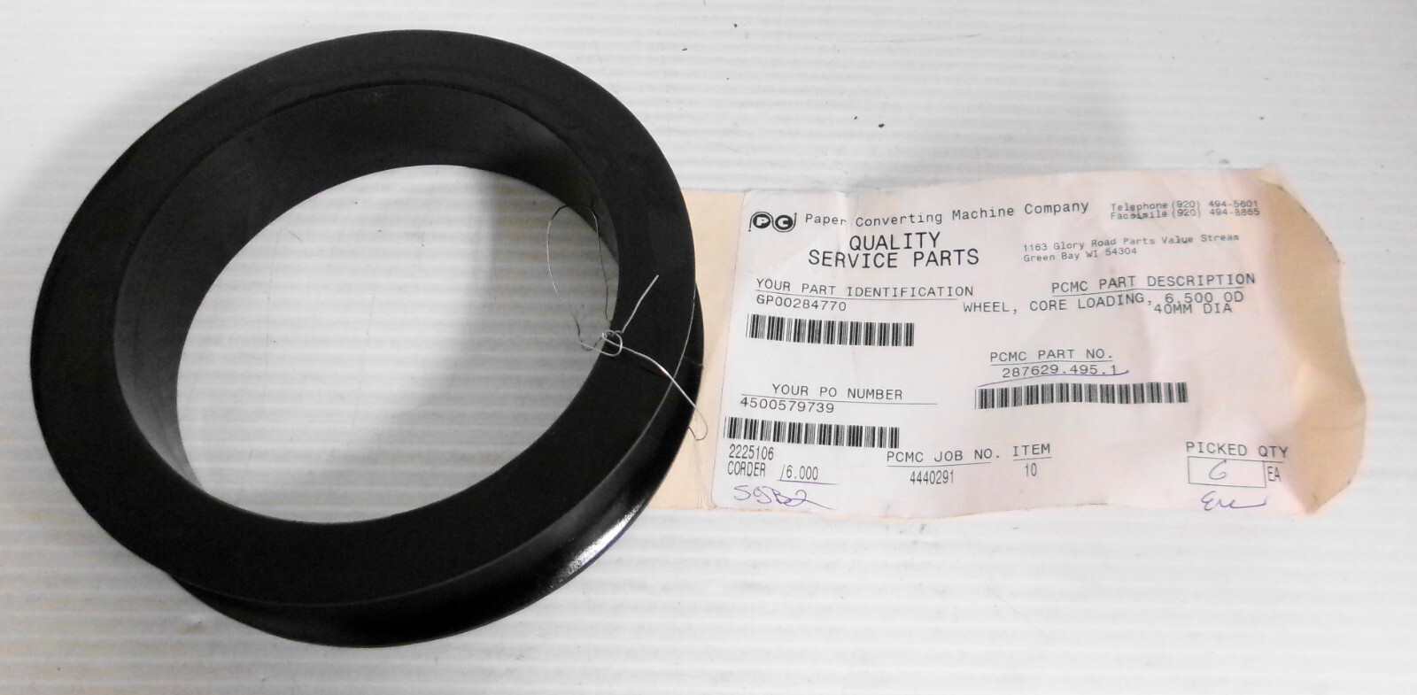 PCMC 287629.495.1 Core Loading Wheel