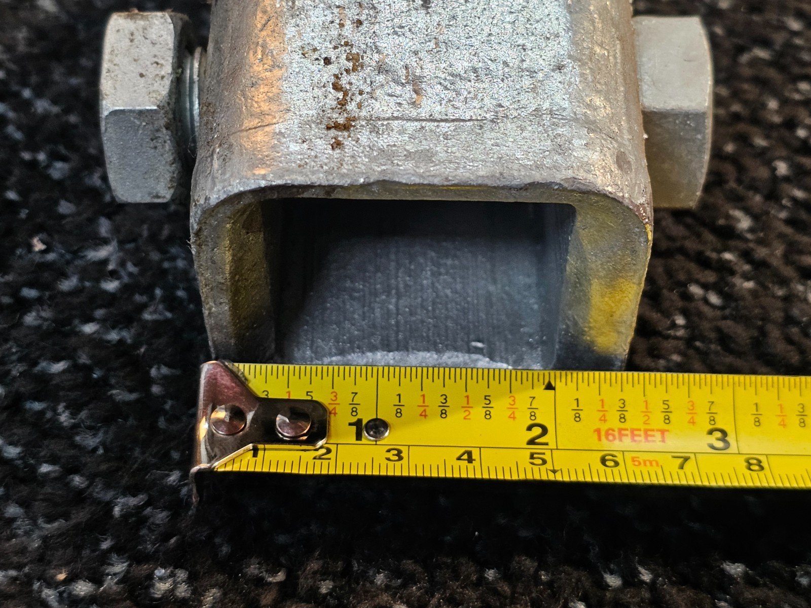 Square Shaft & Round Rod Guy Adapter Tripleye 21″ L x 2″ Hot Dipped Galvanized