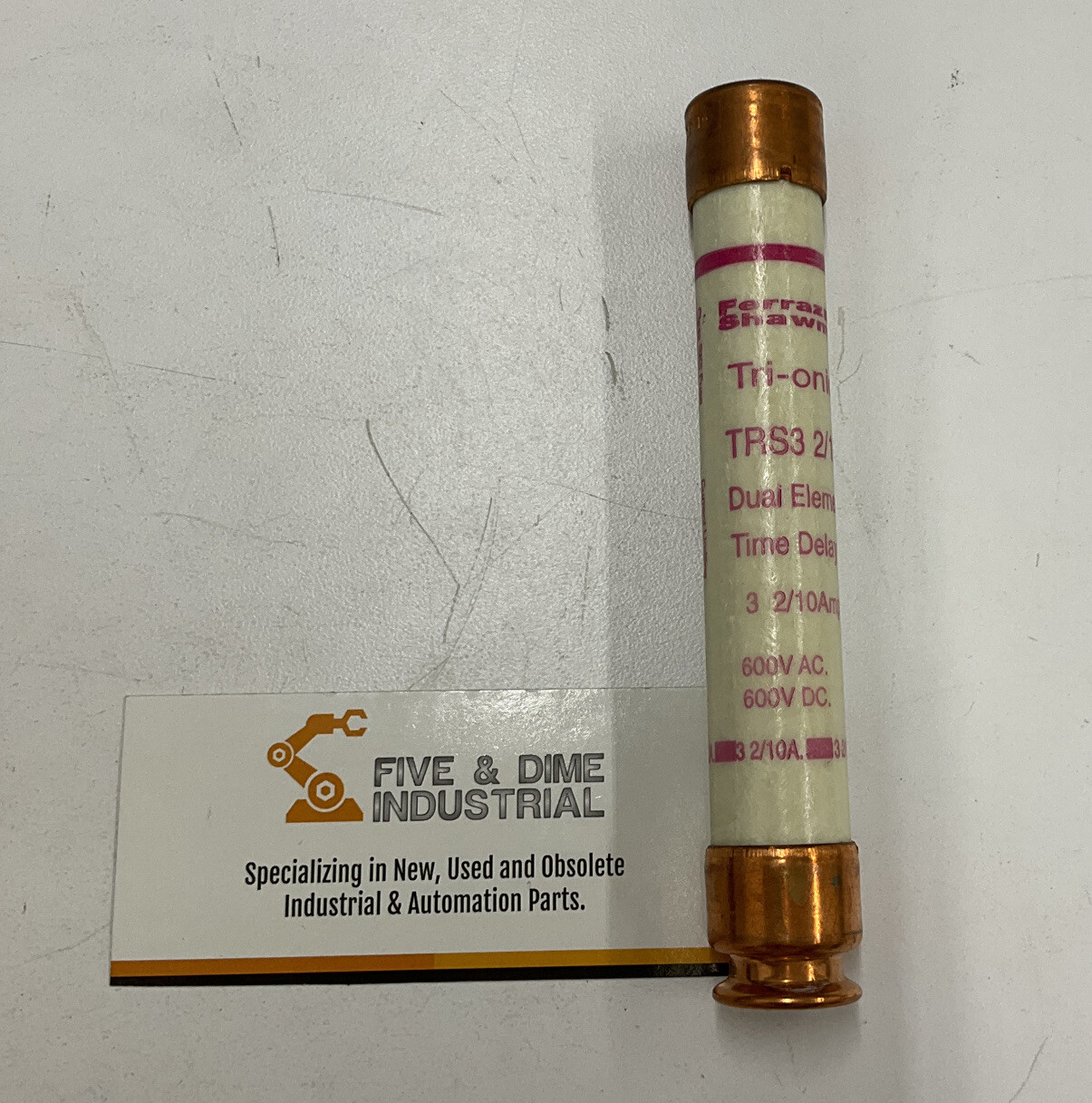 Gould Shawmut Lot of 5 TRS3-2/10R Dual Element Fuses 3-2/10 Amp RK5