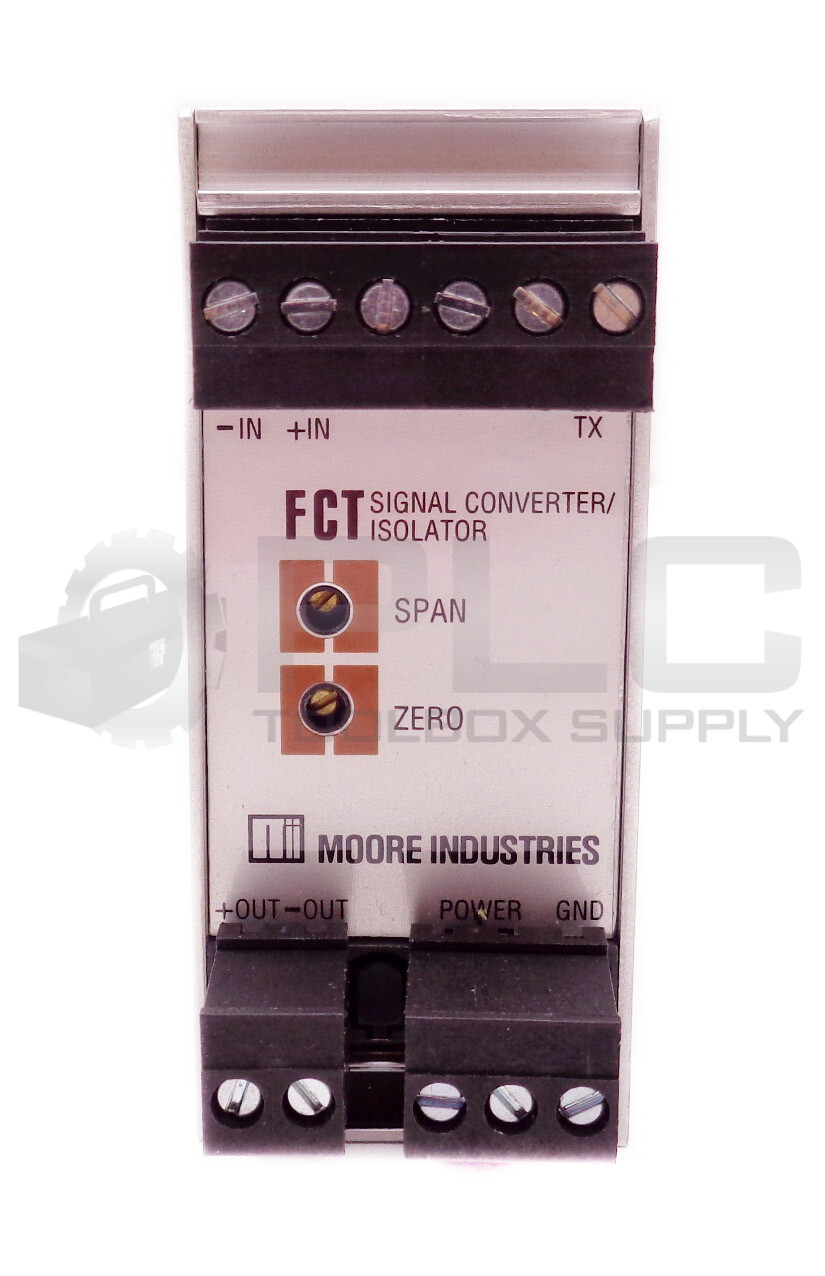NEW MOORE INDUSTRIES FCT/4-20MA/-10VTO+10V/U-TX-NJ FCT SIGNAL CONVERTER/ISOLATOR