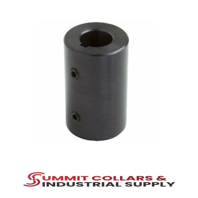 (1-EACH) 7/8″ RIGID SHAFT KEYED COUPLING BLACK OXIDE FINISH SCR-87KW