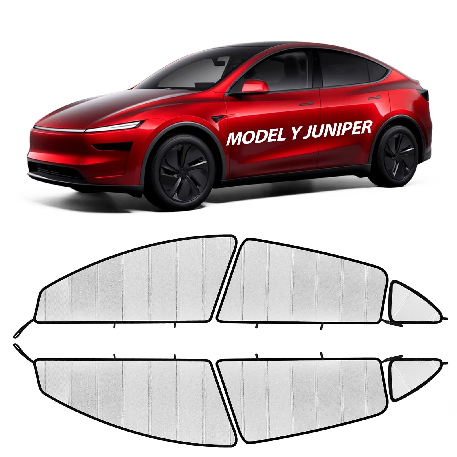 XCBYT Car Side Window Sunshade for 2025 2026 Tesla Model Y Juniper, Custom Fi…
