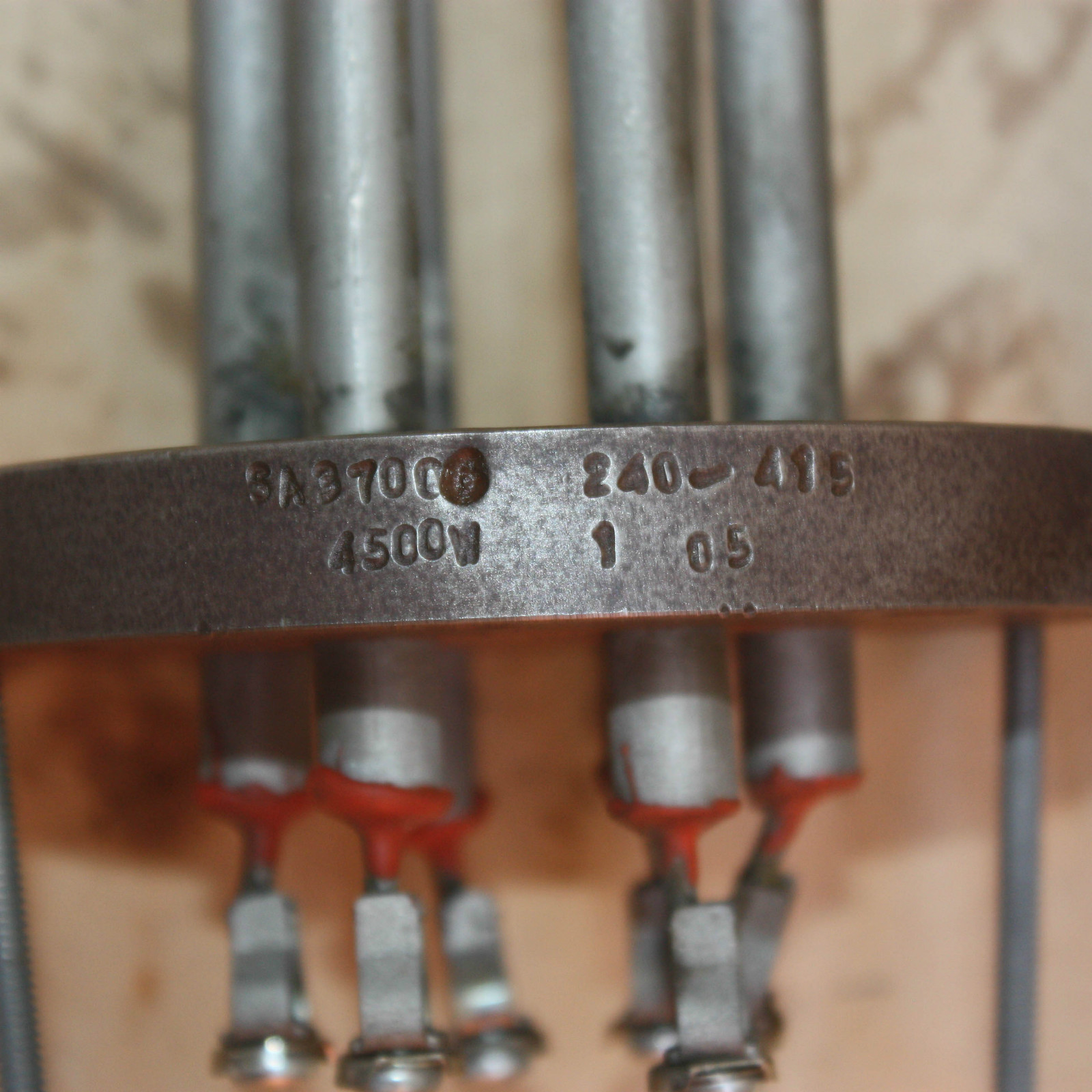 Helios Flanged 3 PHASE HEATING ELEMENT 3A3700 240-415V 4500W RUBBER process