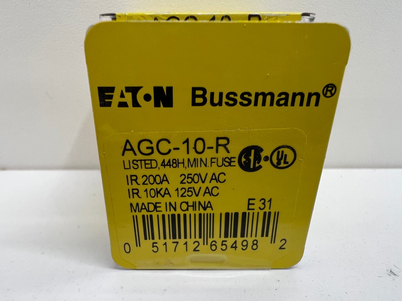 LOT OF (30) NEW IN BOX! EATON BUSSMANN 10A MINI FUSES AGC-10-R