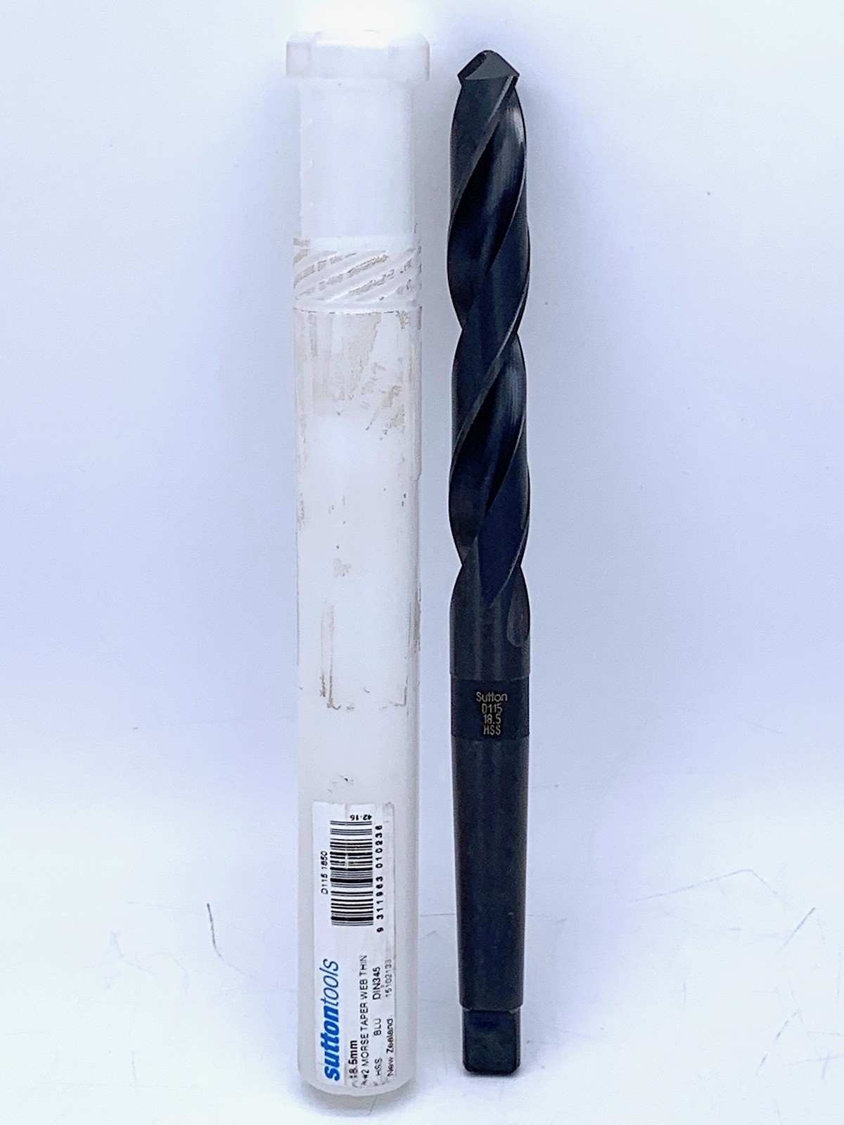 Sutton D115 18.5mm Number 2 Morse Taper Shank Drill Bit HSS D1151850