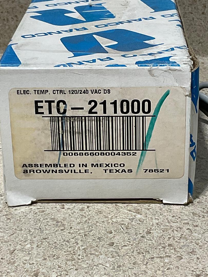 Ranco Electronic Temp Control ETC-21000-000 NEW