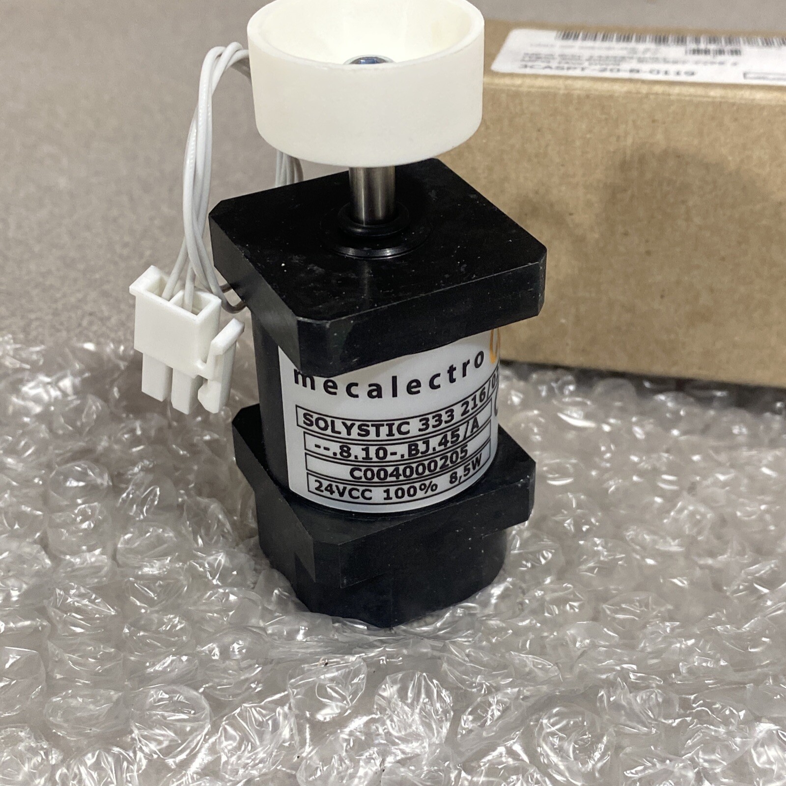 NEW – MECALECTRO SOLYSTIC 333 216/02 SOLENOID –.8.10-.BJ.45/A C004000205 24VCC