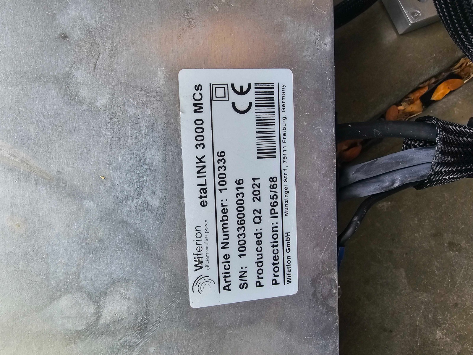 Wiferion etaLINK 3000 Industrial Wireless Charging System(s), LOT PRICE REDUCED