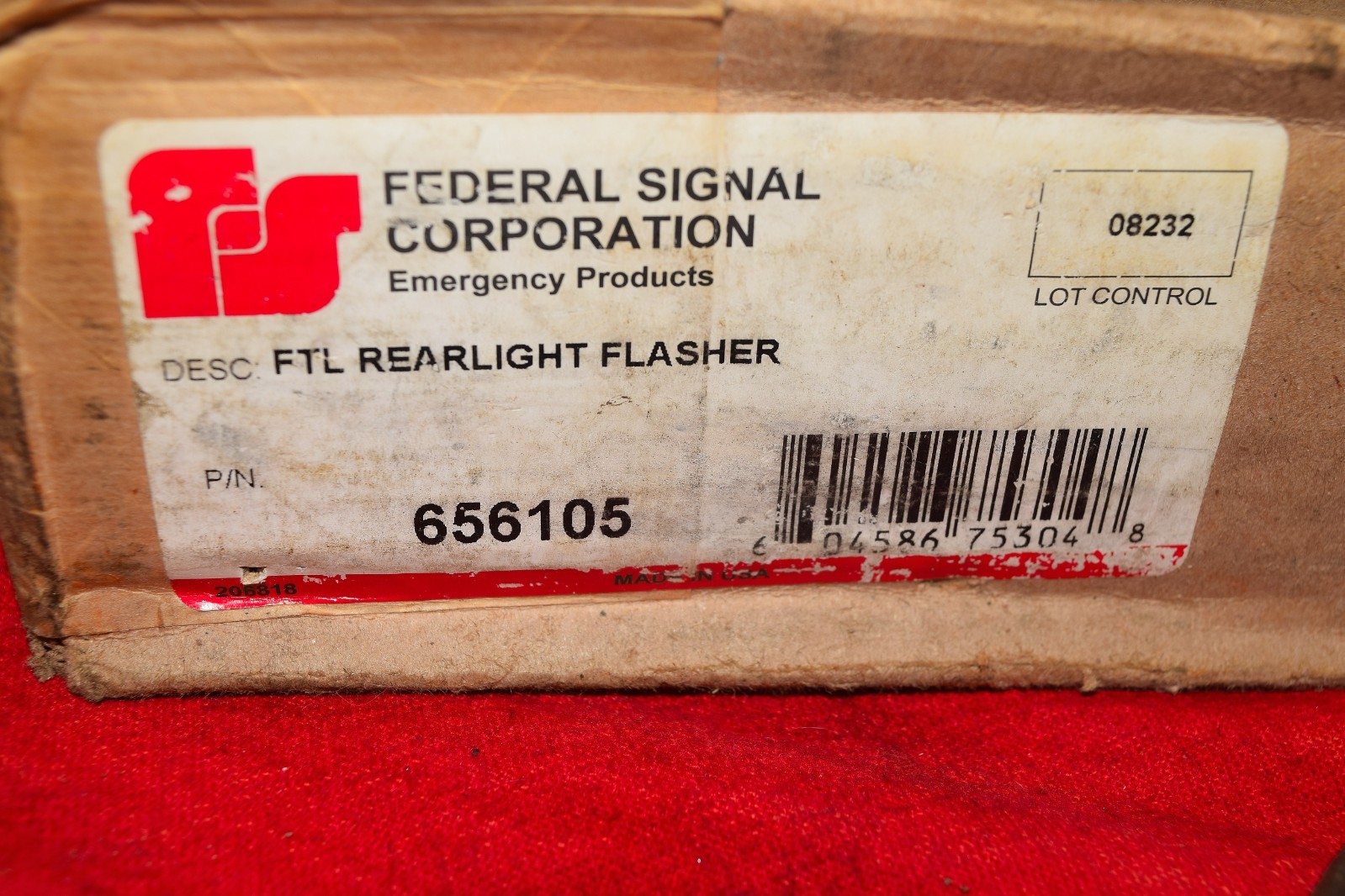 NEW FEDERAL SIGNAL 656105 FTL REAR LIGHTS FLASHER 1980s 1990s SEALED BOX