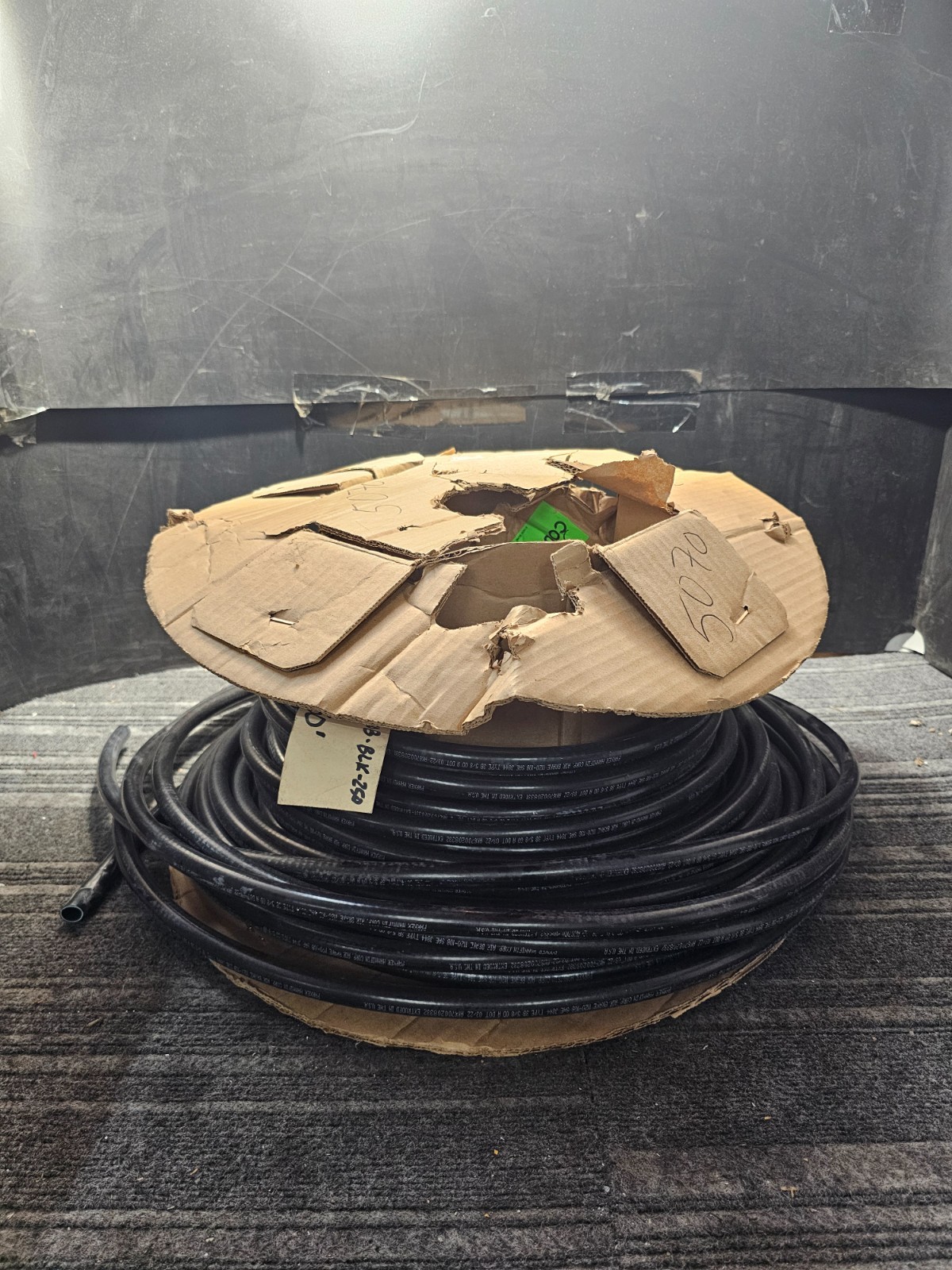 Parker 1120-10B 150ft. Air Brake Tubing, 5/8in. Od, Type B Black Polyester Braid