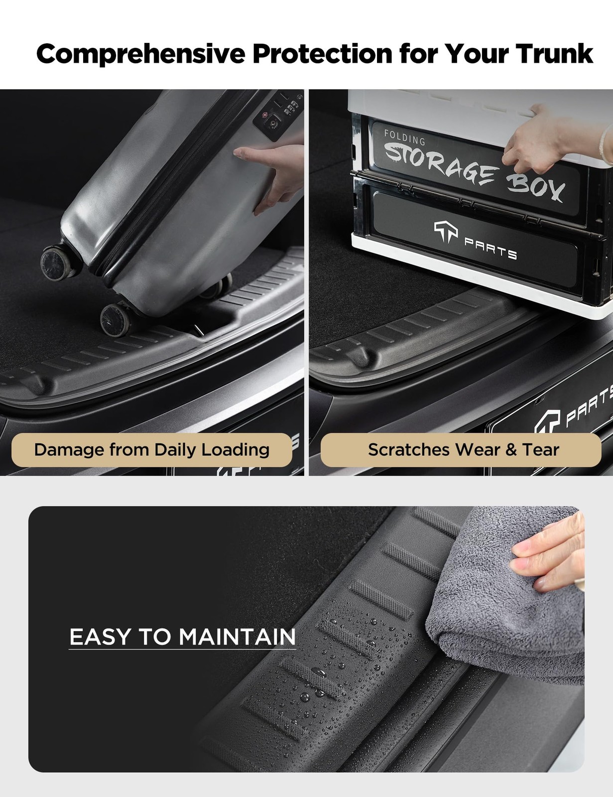 TPARTS Tailgate Threshold Cover for Tesla Model Y Juniper 2026 2025 AntiScrat…