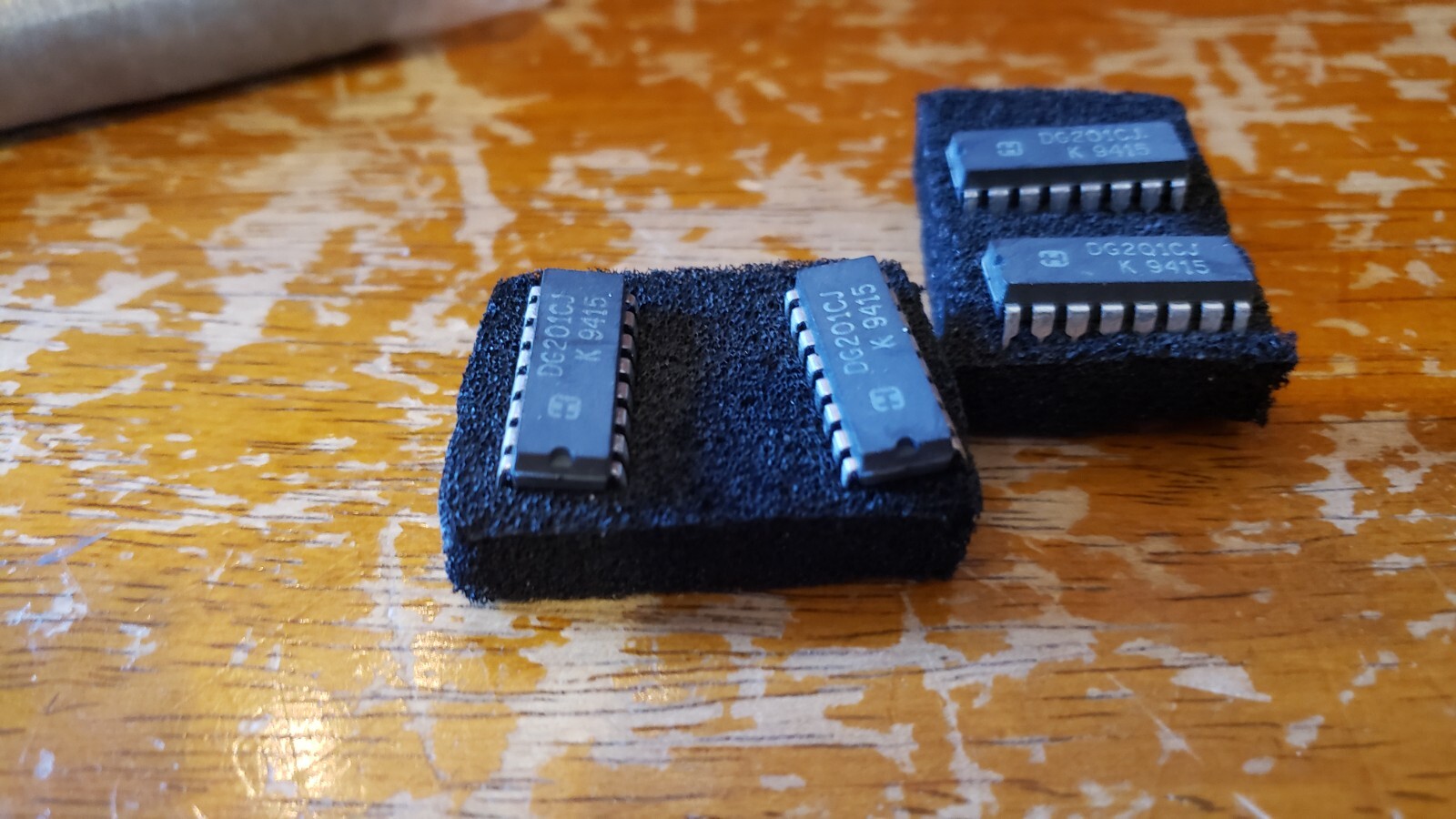 NEW LOT of 4 Intersil Quad Analog Switch IC SPST DG201 IC Chip # DG201CJ cc