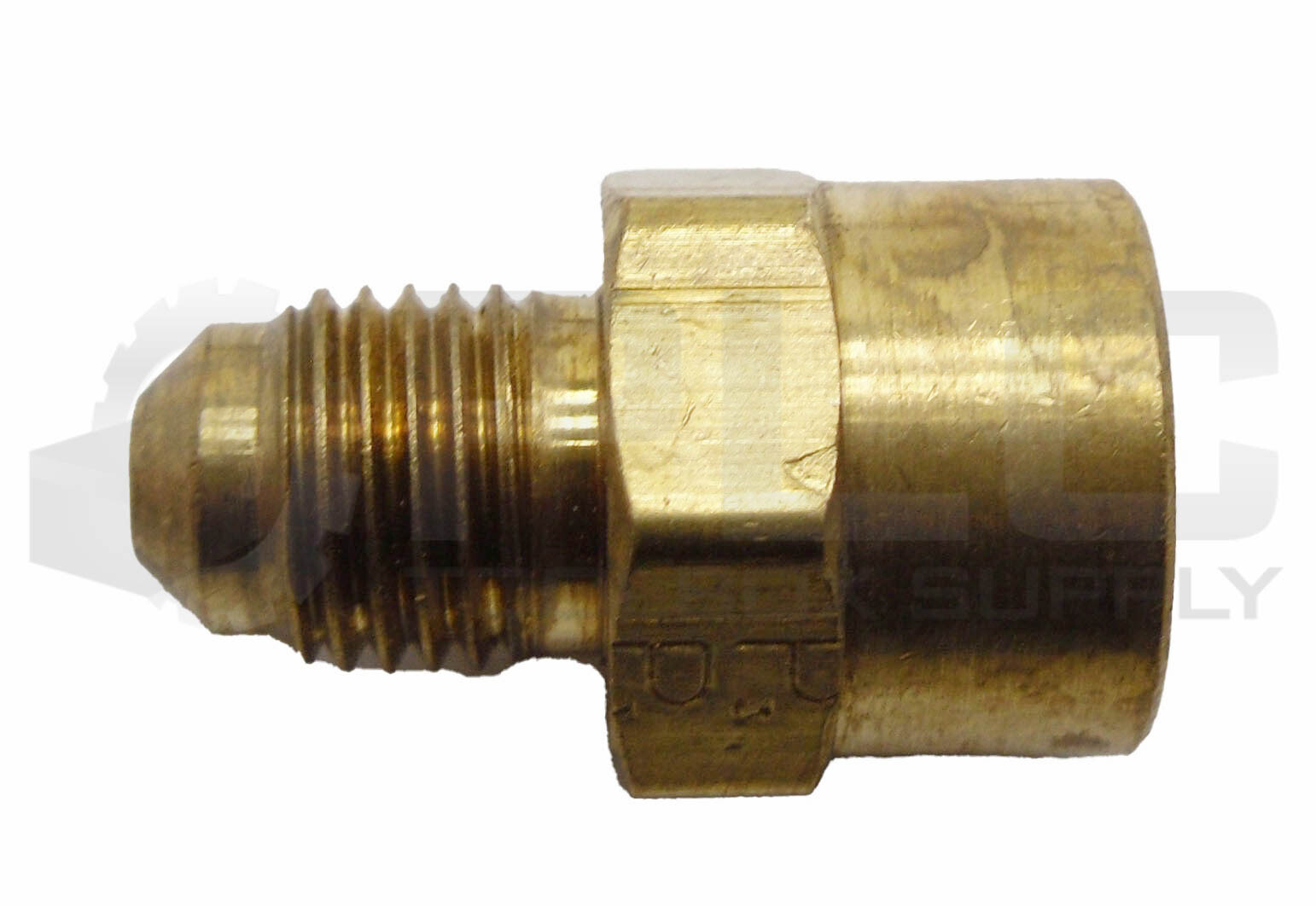 LOT OF 19 NEW PARKER 11/16″ ID X 7/16″ OD MALE FLARE FITTINGS BRASS