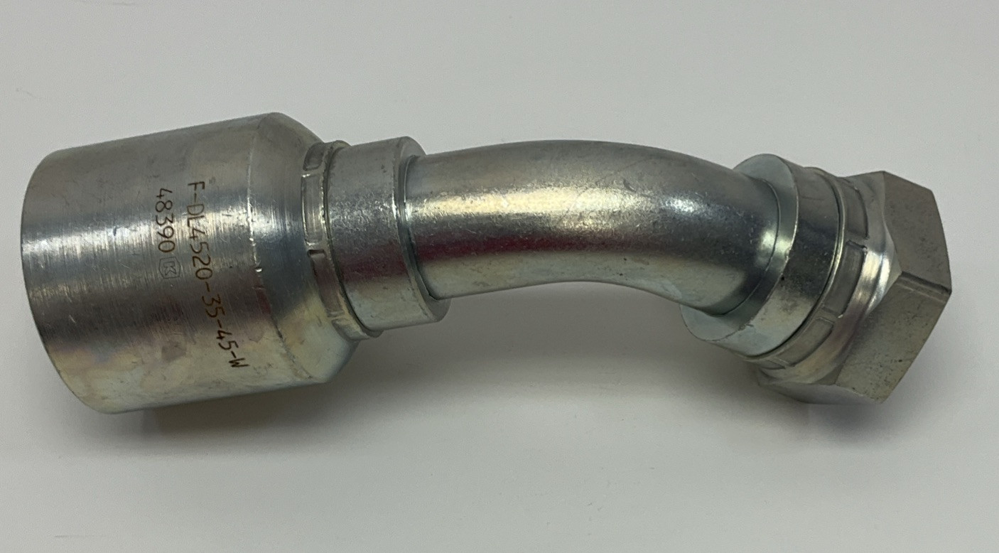 Kurt Hydraulics F-DL4520-35-45-W 1-1/4″ Hose ID X M45 X 2.0 DIN 24­° Seat 45° BT