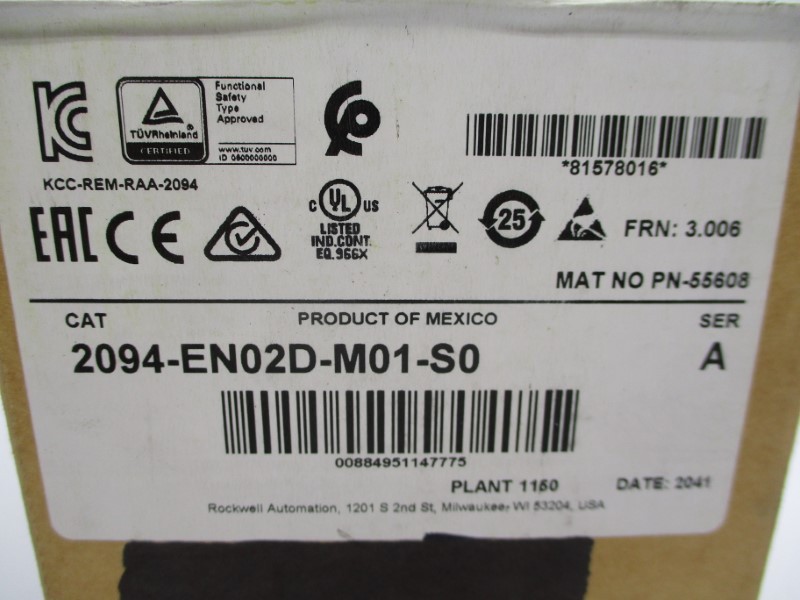 INDUSTRIAL SPARE PART 2094-EN02D-M01-S0 SER. A F/W 3.006 (BR/WH) NSFS