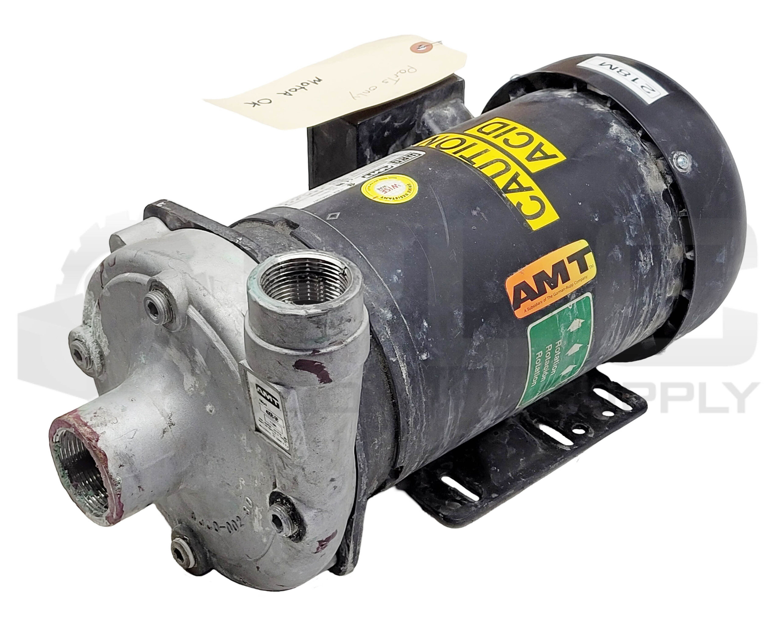 FOR PARTS AMT 490B-98 PUMP MOTOR W/ WEG MOTOR 3PH 3HP F56HJ FRAME 208-230/460V