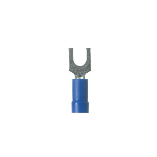 Panduit Pv14-8F-C Fork Terminal, #8 Stud Size, 14 Awg, 600 V, Vinyl Insulated,
