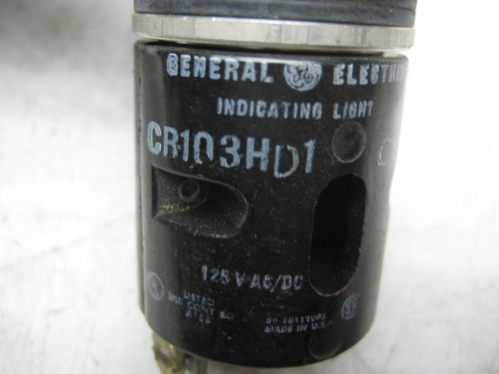 GENERAL ELECTRIC CR103HD1 INDICATING LIGHT UNMP