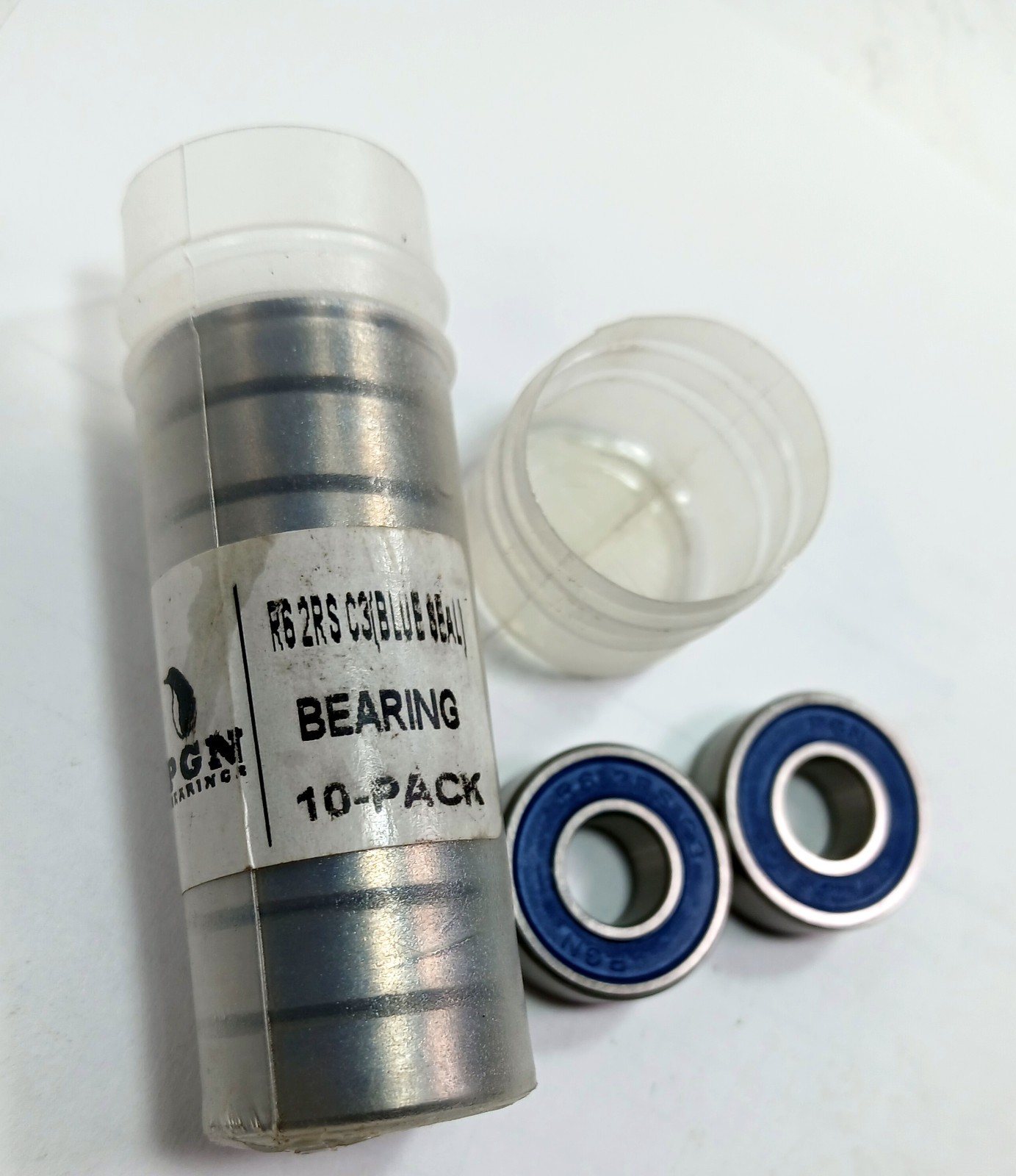 10 NEW PGN R6 2RS C3 RADAIL DEEP GROOVE BALL BEARINGS NNB ***MAKE OFFER***