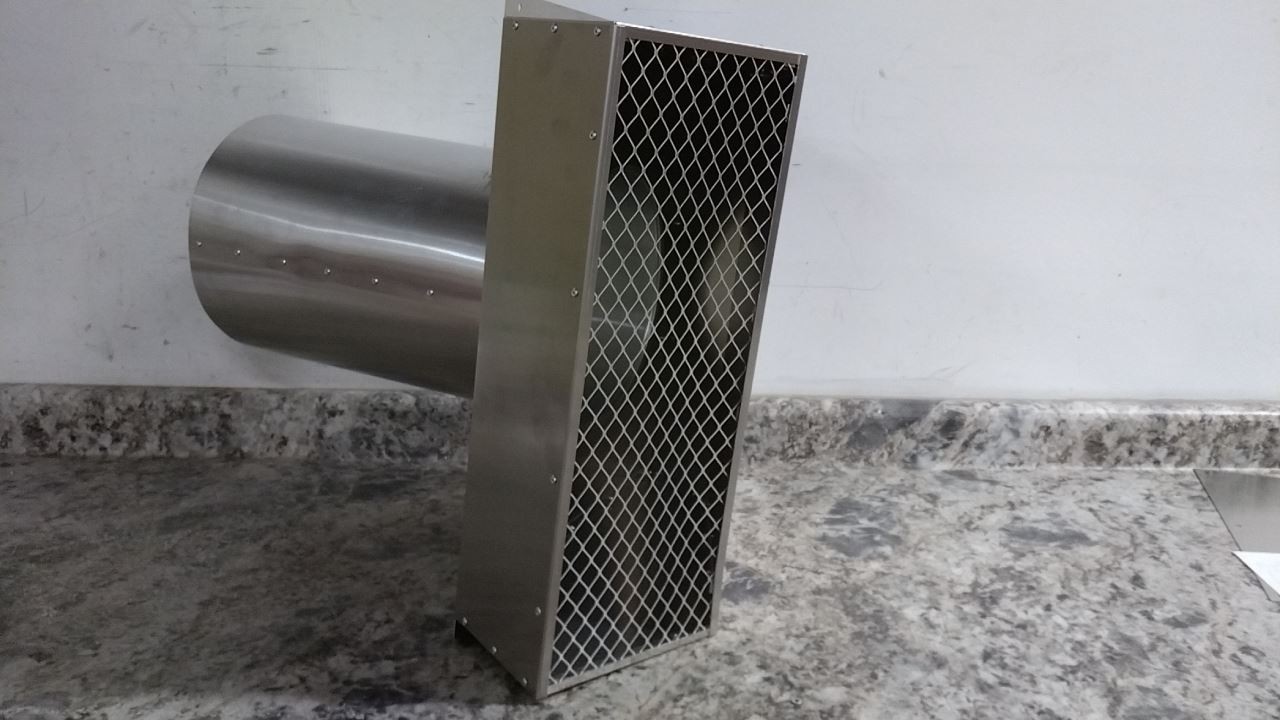 Tjernlund VH!-10 10 In Dia Duct Silver Aluminum Vent Hood